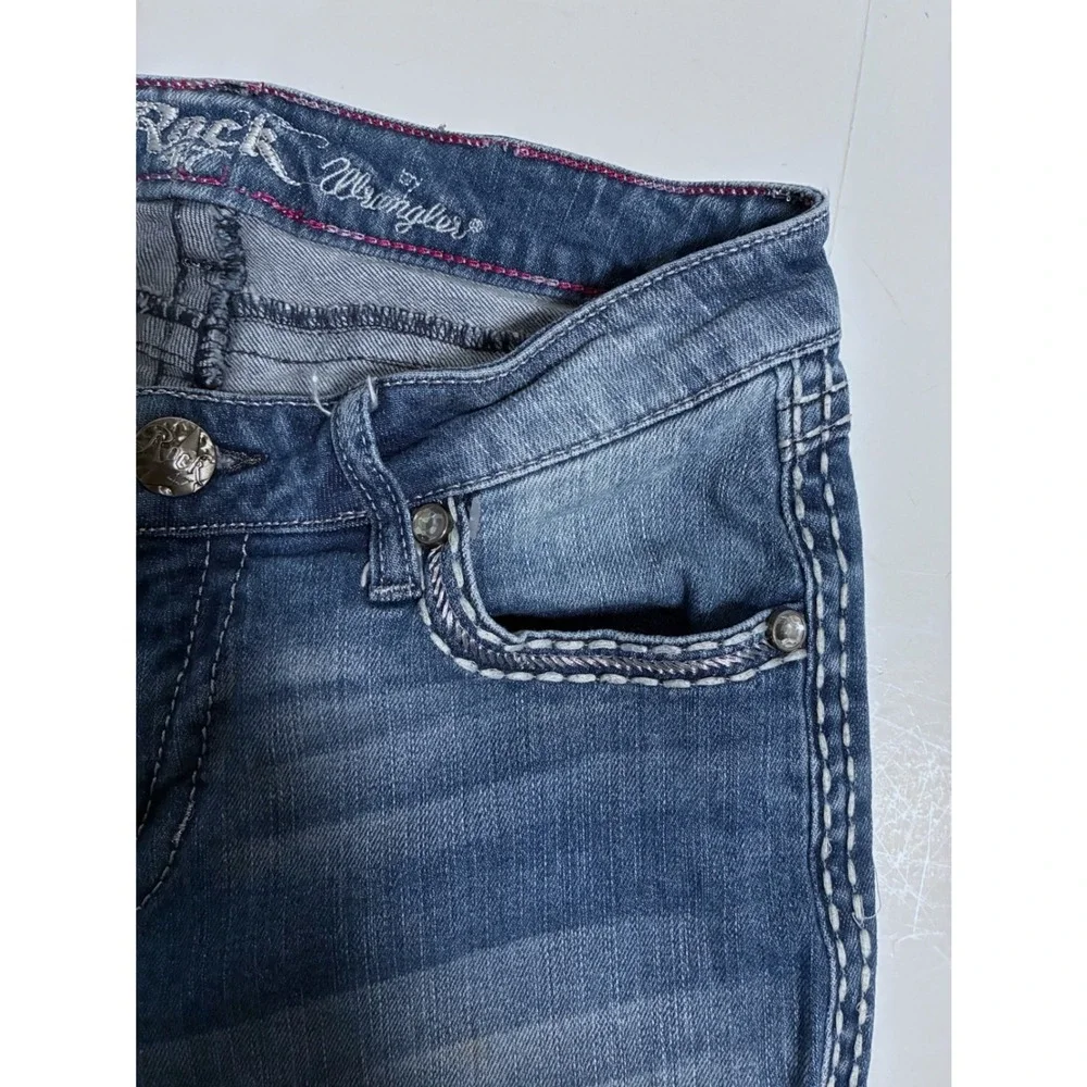 Sold. Rock 47 by Wrangler Womens Low Rise Bootcut Jeans Medium Wash - Picture 6 of 9